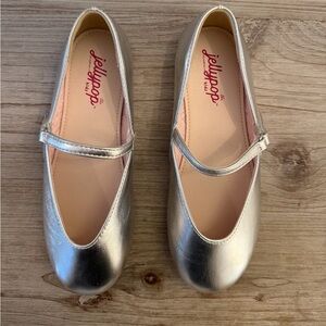 Jellypop Girl’s Metallic Silver Flats